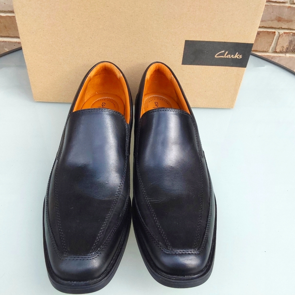 LARKS COLLECTION MEN SHOES US 13 M TILDEN FREE SLIP-ON LOAFER BLACK LEATHER
